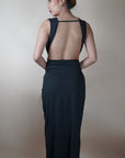 Black Secret Admirer - Long Slit Maxi Dress - Lyonkusol