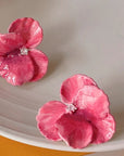 Vibrant Pink Sweet Flower Earrings - Lyonkusol