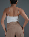 Khaki High Waisted Shorts - Lyonkusol