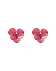 Vibrant Pink Sweet Flower Earrings - Lyonkusol